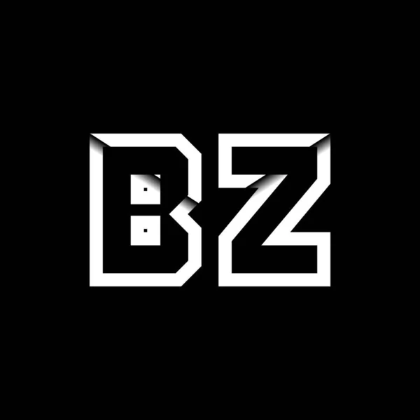 Bz单字标识字母消息包封图标样式模板向量 — 图库矢量图片