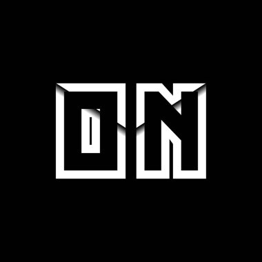 Monogramda Logo Harfi İleti Zarfı Simge Biçimi şablon vektörü