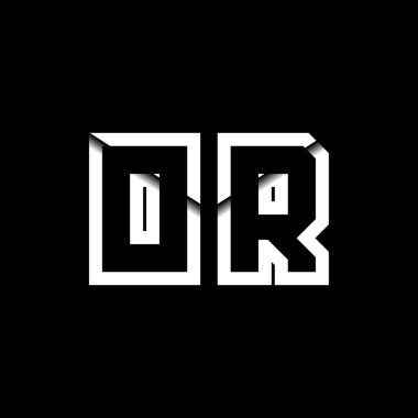 Veya Monogram Logo Harfi İleti Zarfı Simge Biçimi şablon vektörü