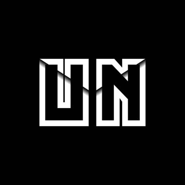 BM Monogram Logo Harfi İleti Zarfı Simge Biçimi şablon vektörü