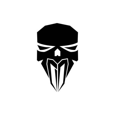 Do Başlangıç ESport oyun logosu. Modern kafa Kafatası şablon vektör logosu