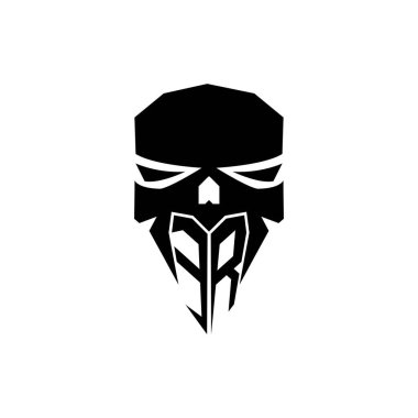 Acil Servis ESport oyun logosu. Modern kafa Kafatası şablon vektör logosu