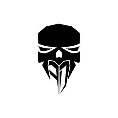 İtfaiye Teşkilatı ESport Oyun Logosu. Modern kafa Kafatası şablon vektör logosu