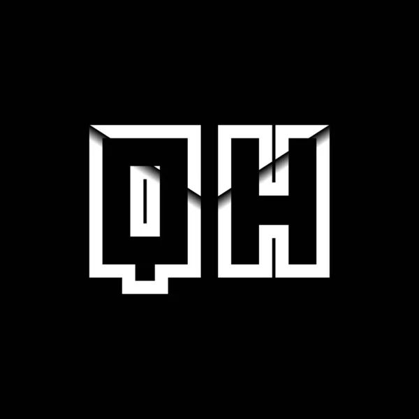 Monogram Logo Harfi Leti Zarfı Simge Biçimi Şablon Vektörü — Stok Vektör