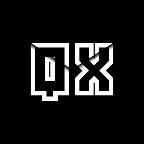 Qx主题图Logo字母消息包封图标样式模板向量 — 图库矢量图片