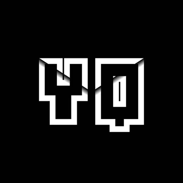 Mongram Logo Letter Message Envelope Icon Shape Style Template Vector — 스톡 벡터