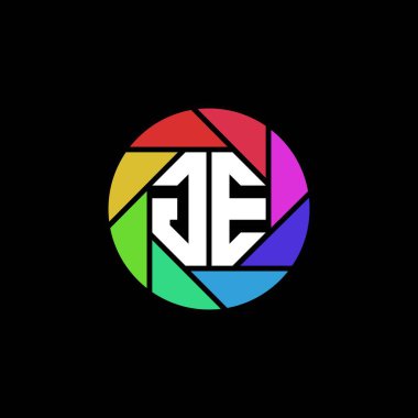 GE Monogram Logo Harfi Geometrik Çokgen lens Gökkuşağı Çemberi şekil biçimi