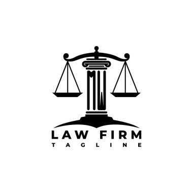 MW Monogram Logo Harf Sütunları Geometrik biçim vektörü, Hukuk Firması