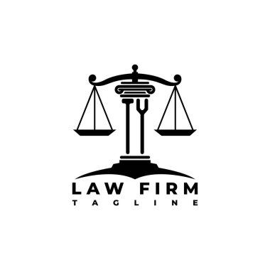 TY Monogram Logo Harf Sütunları Geometrik biçim vektörü, Hukuk Firması