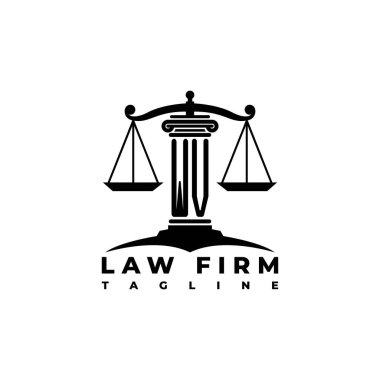 WV Monogram Logo Harf Sütunları Geometrik biçim vektörü, Hukuk Firması