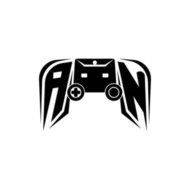 Bir ESport oyun logosu. Oyun konsolu biçim vektör şablonu