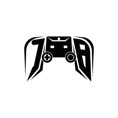 CB Başlangıç ESport oyun logosu. Oyun konsolu biçim vektör şablonu