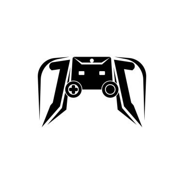 CC ESport Oyun Logosu. Oyun konsolu biçim vektör şablonu