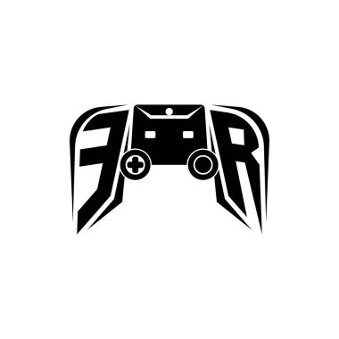 Acil Servis ESport oyun logosu. Oyun konsolu biçim vektör şablonu