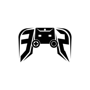 EZ ESport 'un ilk oyun logosu. Oyun konsolu biçim vektör şablonu
