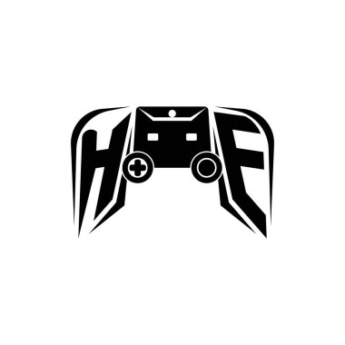 ESport oyun logosuna giriş yaptı. Oyun konsolu biçim vektör şablonu