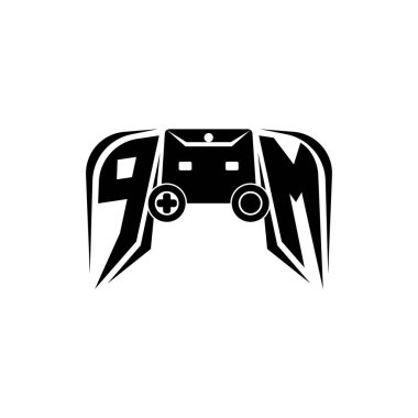 Başbakanlık ESport oyun logosu. Oyun konsolu biçim vektör şablonu