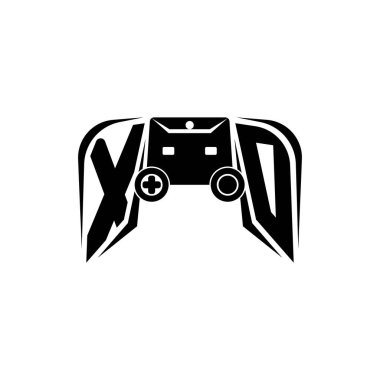 İkinci Kaptan ESport oyun logosu. Oyun konsolu biçim vektör şablonu