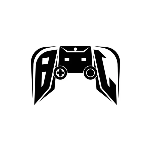 Logotipo Jogo Esport Inicial Modelo Vetor Estilo Console Jogo — Vetor de Stock