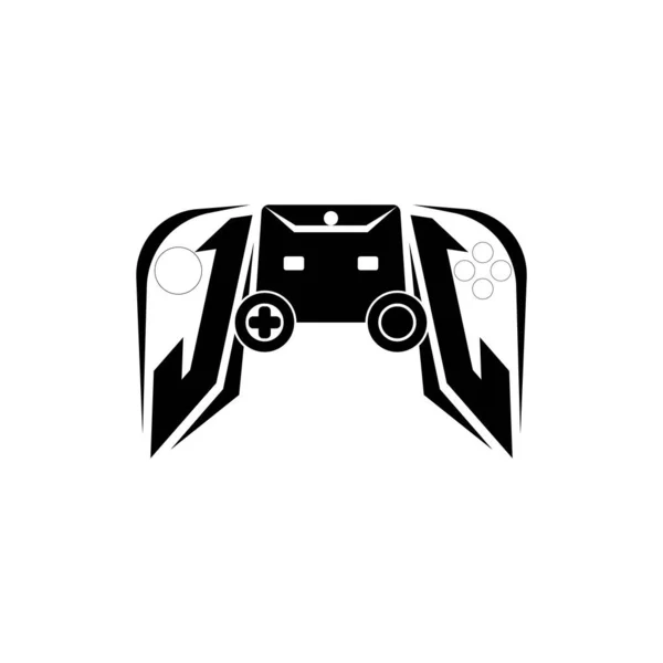 Logotipo Jogo Esport Inicial Modelo Vetor Estilo Console Jogo — Vetor de Stock