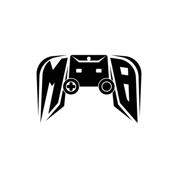 Logo Inicial Del Juego Esport Plantilla Vector Estilo Consola Juego — Vector de stock