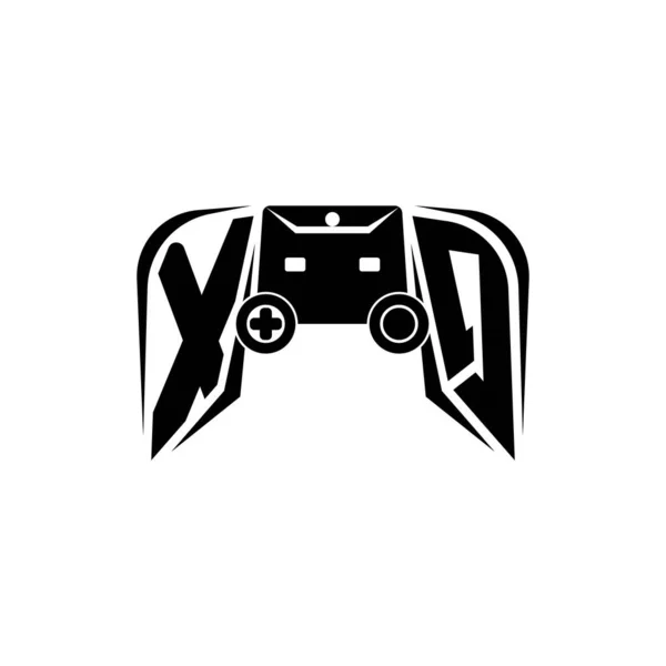 Eerste Esport Gaming Logo Spel Console Vorm Stijl Vector Template — Stockvector