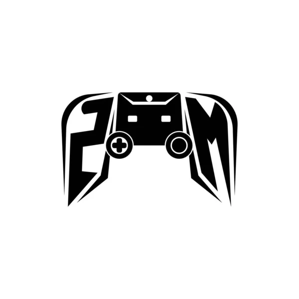 Logotipo Jogo Esport Inicial Modelo Vetor Estilo Console Jogo — Vetor de Stock