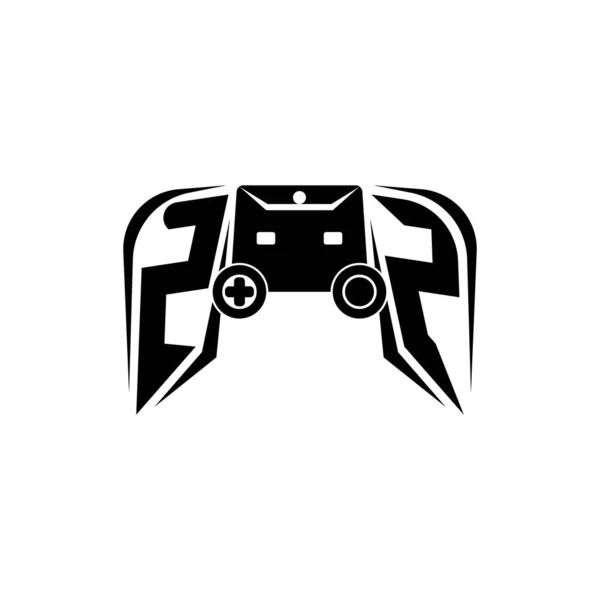 Logotipo Jogo Esport Inicial Modelo Vetor Estilo Console Jogo — Vetor de Stock