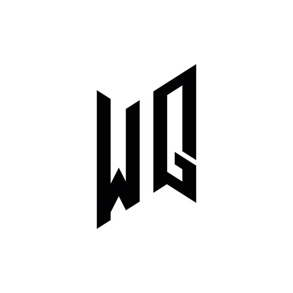 Monogram Geometryczny Wzór Stylu Kształtu Wstępny Wektor Monogramu Izolowany Białym — Wektor stockowy