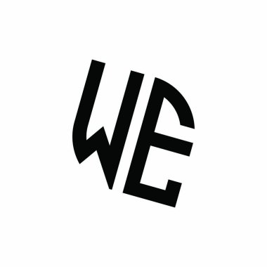 Beyaz arkaplanda izole edilmiş geometrik şekil vektör monogram tasarım şablonu ile logo