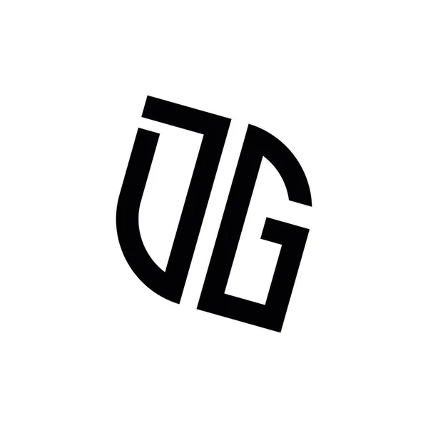 Логотип Шаблоном Дизайну Монограми Геометричної Форми Ізольовано Білому Тлі — стоковий вектор