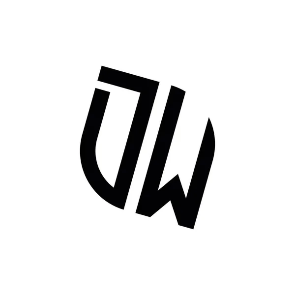 Logo Mit Geometrischer Formvektor Monogramm Design Vorlage Isoliert Auf Weißem — Stockvektor