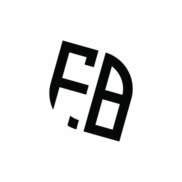 Логотип Геометрической Формой Векторной Монограммы Дизайн Шаблона Изолированы Белом Фоне — стоковый вектор