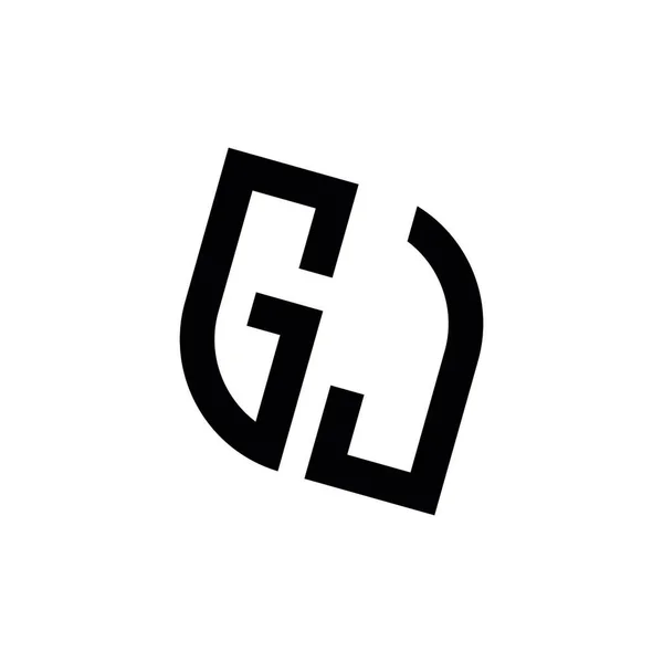 Λογότυπο Γεωμετρικό Σχήμα Διανυσματικό Μονογράφημα Πρότυπο Σχεδιασμού Απομονωμένο Λευκό Φόντο — Διανυσματικό Αρχείο