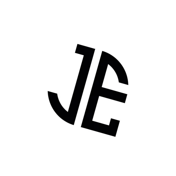 Logo Con Plantilla Diseño Monograma Vectorial Forma Geométrica Aislada Sobre — Archivo Imágenes Vectoriales