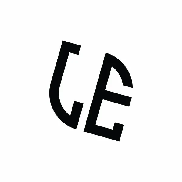 Логотип Геометричною Формою Векторний Шаблон Дизайну Монограми Ізольований Білому Тлі — стоковий вектор