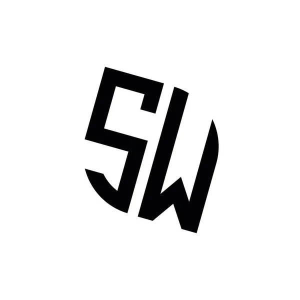 Logo Geometrycznym Szablonem Wektorowym Białym Tle — Wektor stockowy