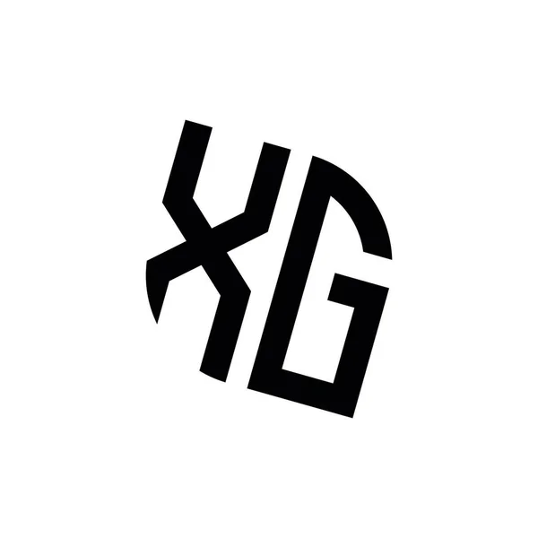 Логотип Шаблоном Дизайну Монограми Геометричної Форми Ізольовано Білому Тлі — стоковий вектор