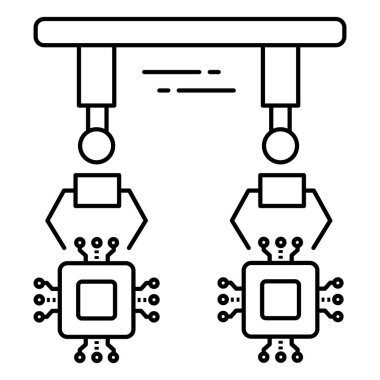 En İyimser İş Performansı İçin Dijital Otomasyon Sistemi Gösteren Robotik Süreç Grafiği