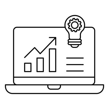 İş Zekası Simgesi Veri Sezgileri ve Analitik Karar Desteğini Sembolize Ediyor