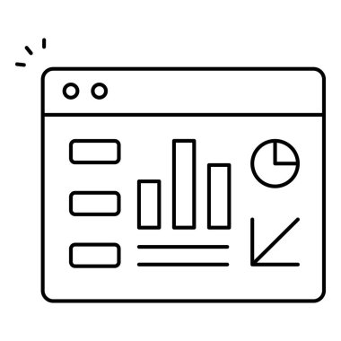 Sayısal İş Analizleri ve Raporlama Sistemini Gösteren Simge Raporu
