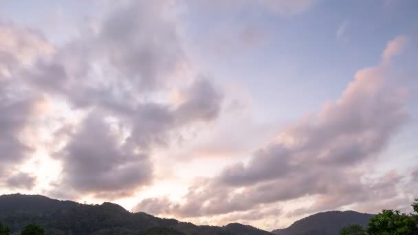 影像B滚滚时间流逝风暴云乌云天空时间流逝速度移动云与暴雨云彩时间消逝自然录像 — 图库视频影像