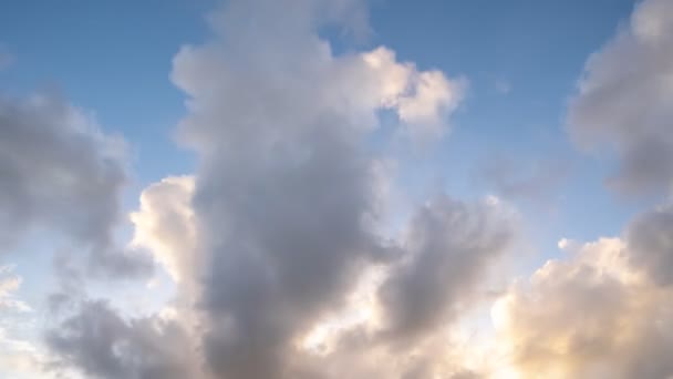 Filmagem Rolo Timelapse Céu Nuvem Negra Nuvens Tempestade Cinza Escuro — Vídeo de Stock