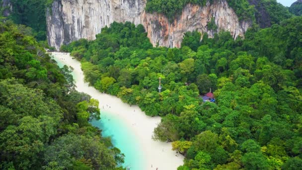 Isola Koh Hong Nuovo Punto Riferimento Vedere Bella Vista Paesaggio — Video Stock