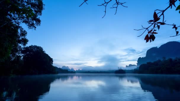 Time Lapse Nature Video Footage Increíble Luz Naturaleza Paisaje Amanecer — Vídeos de Stock