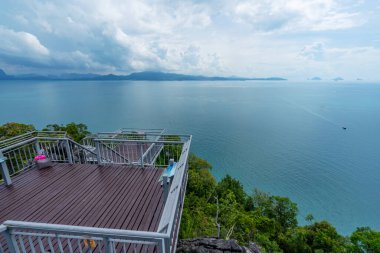 Koh Hong island New landmark to see Beautiful scenery view 360 degree at krabi province beautiful archipelago in turquoise water Amazing landscape top down nature view clipart