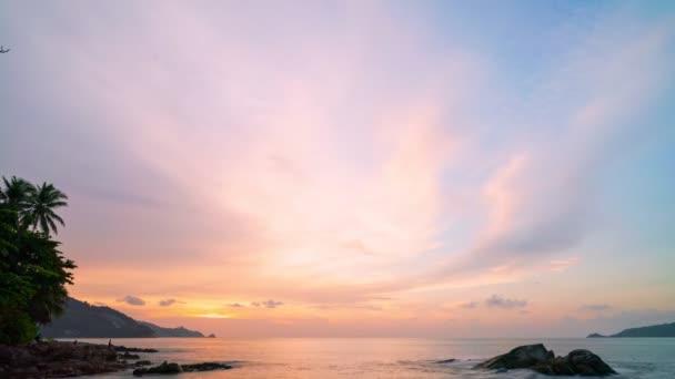 Time Lapse Majestic Sunset Sunrise Landscape Increíble Luz Naturaleza Cielo — Vídeos de Stock