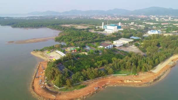 Tayland Daki Phuket City Sapanhin Parkının Hava Görüntüsü — Stok video