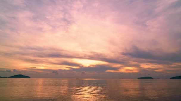 Ουρανό Time Lapse Clouds Sunset Sunrise Background Flowing Ηλιοβασίλεμα Σύννεφο — Αρχείο Βίντεο