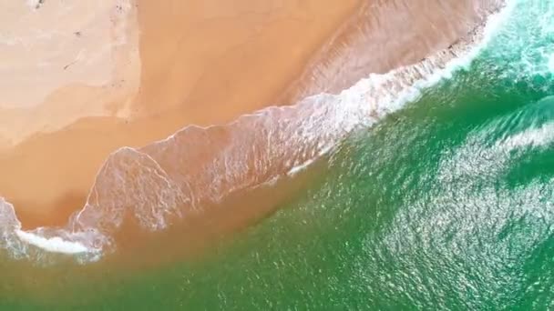 Aerial View Top Drone Video Wysoka Jakość Pięknej Tropikalnej Plaży — Wideo stockowe